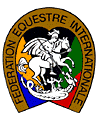 Logo Midzynarodowej Federacji Jedzieckiej - FEI